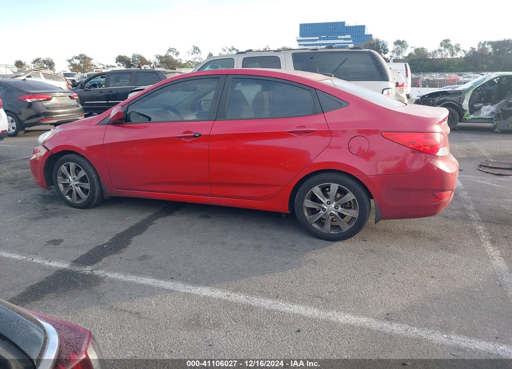 2013 HYUNDAI ACCENT GLS VIN: KMHCU4AE6DU328908
