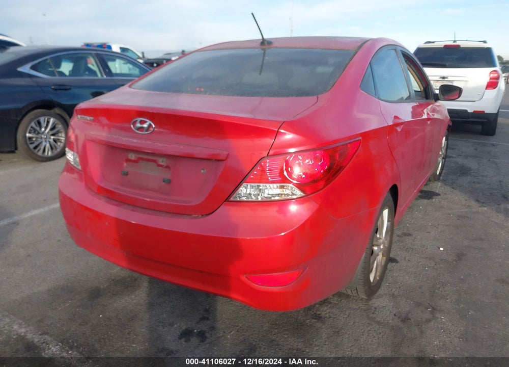 2013 HYUNDAI ACCENT GLS VIN: KMHCU4AE6DU328908