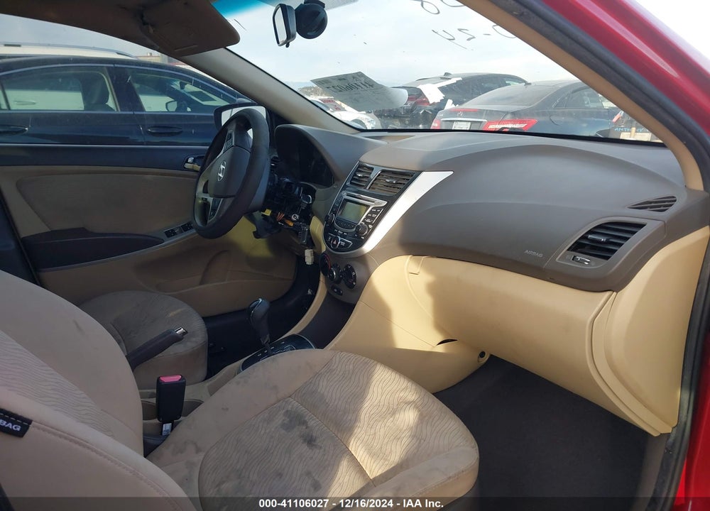 2013 HYUNDAI ACCENT GLS VIN: KMHCU4AE6DU328908