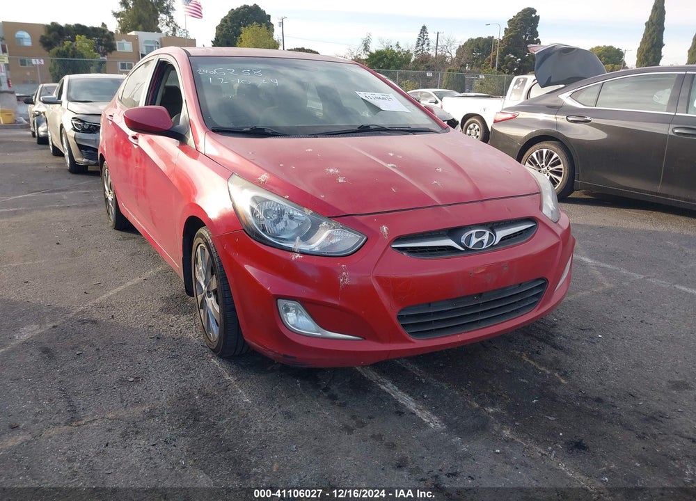 2013 HYUNDAI ACCENT GLS VIN: KMHCU4AE6DU328908