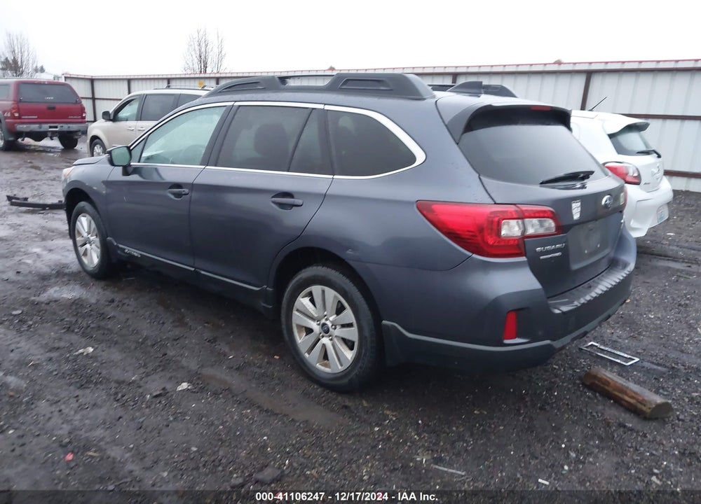 2017 SUBARU OUTBACK 2.5I PREMIUM VIN: 4S4BSAFC5H3388116