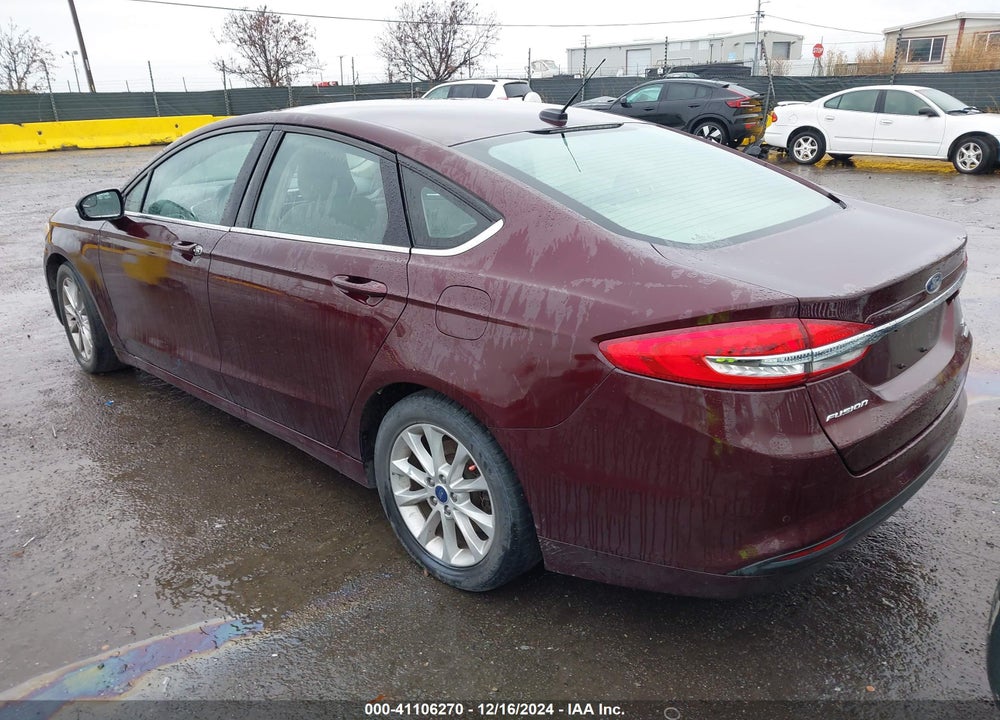 2017 FORD FUSION SE VIN: 3FA6P0HD0HR277004