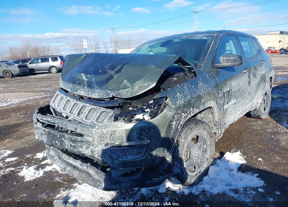 2021 JEEP COMPASS SPORT 4X4 VIN: 3C4NJDAB8MT591777