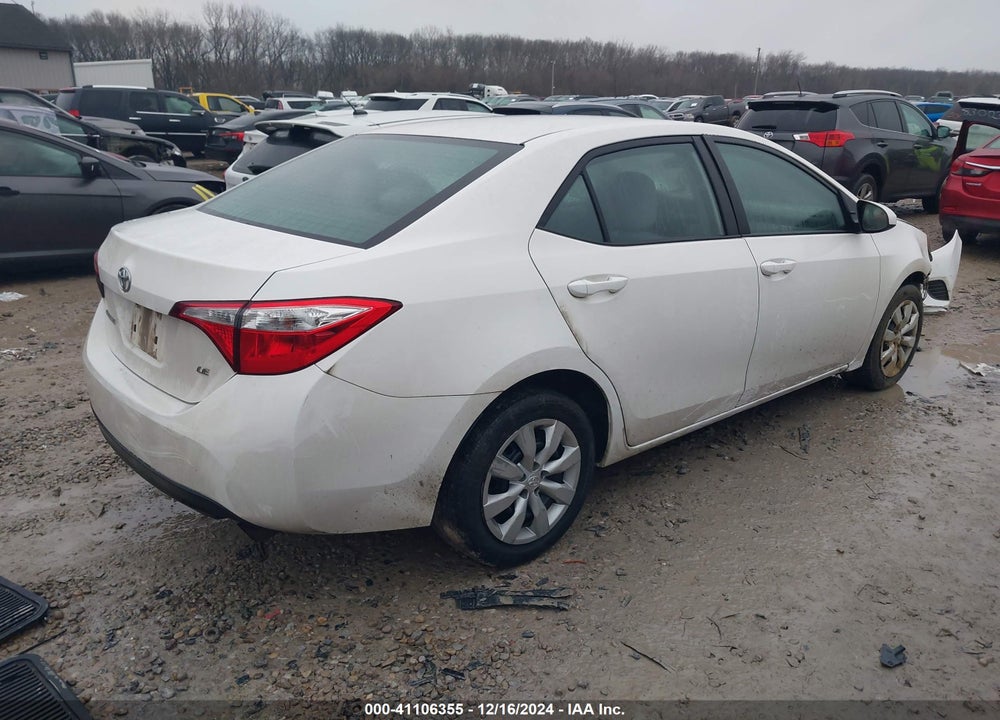 2016 TOYOTA COROLLA LE VIN: 5YFBURHE1GP402062