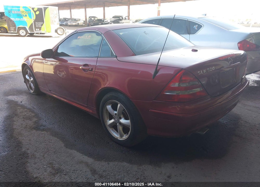 2002 MERCEDES-BENZ SLK 320 VIN: WDBKK65F02F249156