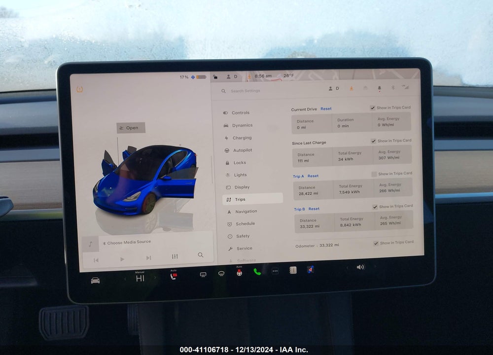 2022 TESLA MODEL 3 VIN: 5YJ3E1EB5NF307901
