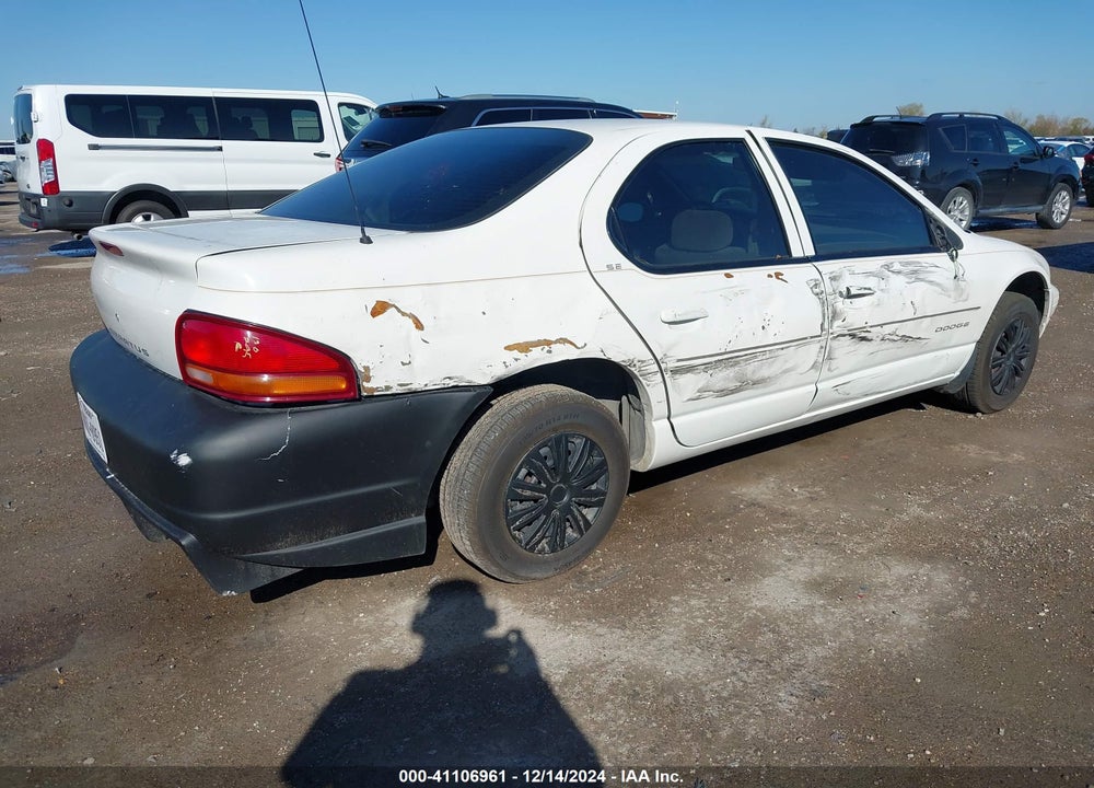 2000 DODGE STRATUS SE VIN: 1B3EJ46X7YN220525