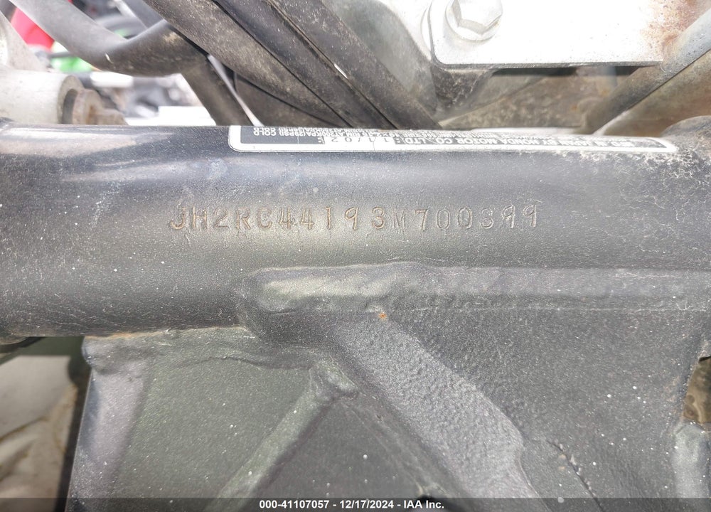2003 HONDA VT750 DCA VIN: JH2RC44193M700399