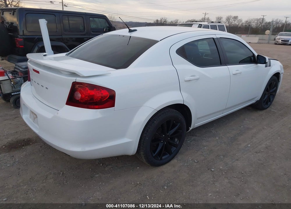 2013 DODGE AVENGER SXT VIN: 1C3CDZCB1DN720939