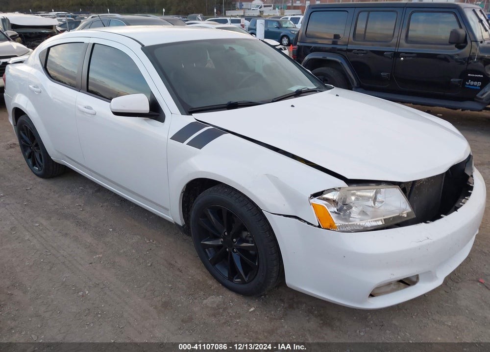 2013 DODGE AVENGER SXT VIN: 1C3CDZCB1DN720939
