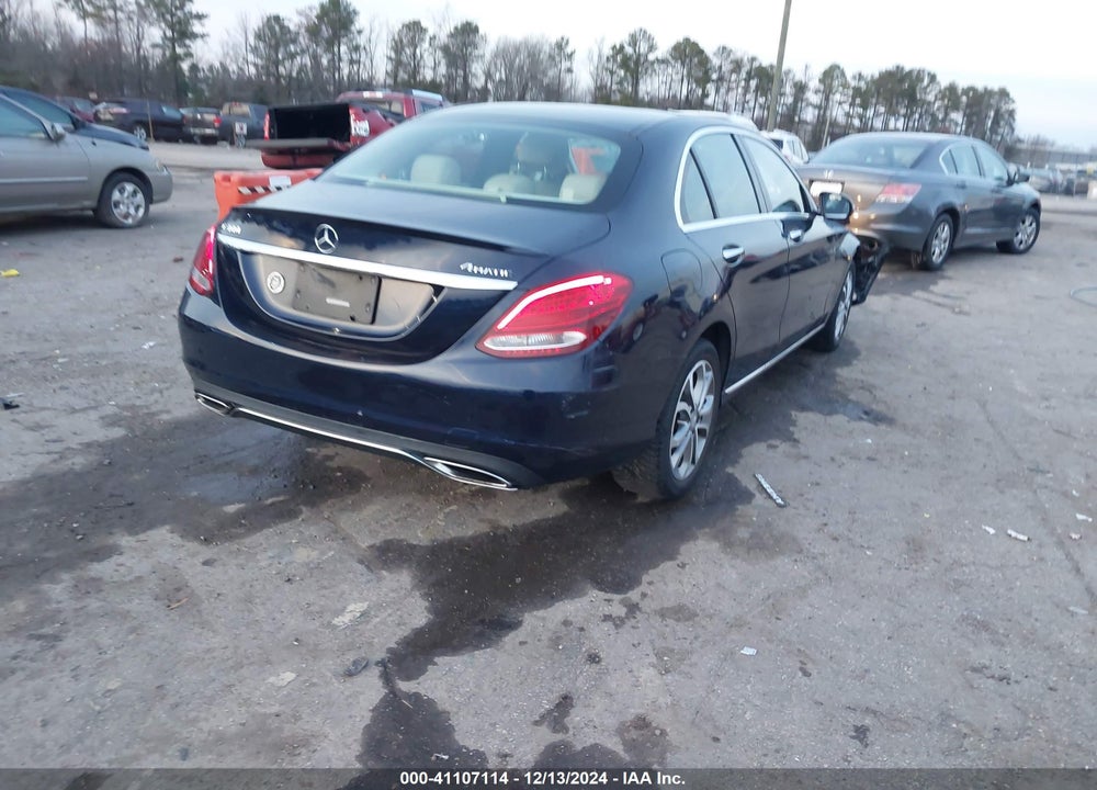 2016 MERCEDES-BENZ C 300 4MATIC/LUXURY 4MATIC/SPORT 4MATIC VIN: WDDWF4KB0GR162382