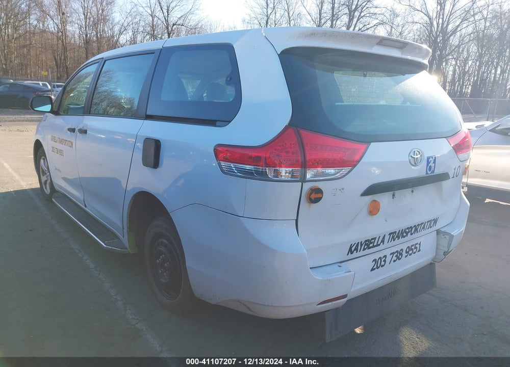 2014 TOYOTA SIENNA L V6 7 PASSENGER VIN: 5TDZK3DC8ES488500