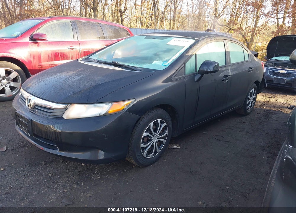 2012 HONDA CIVIC LX VIN: 2HGFB2F58CH580618
