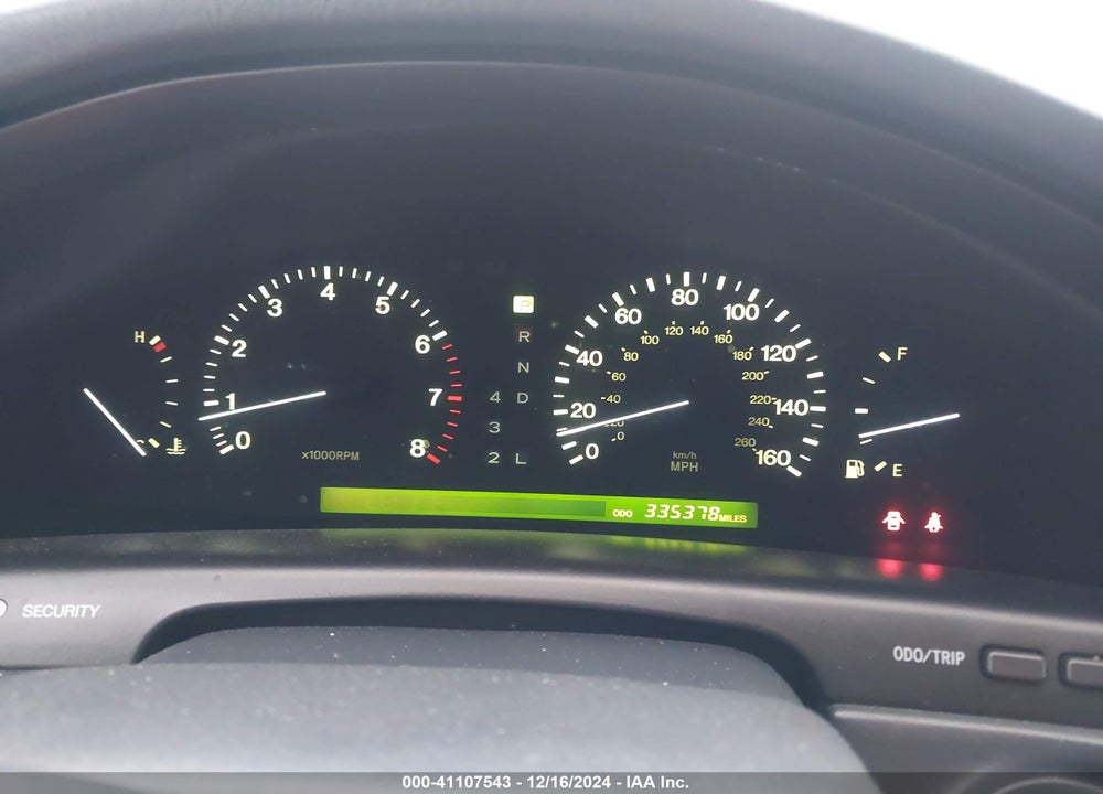 2000 LEXUS LS 400 VIN: JT8BH28F4Y0168336