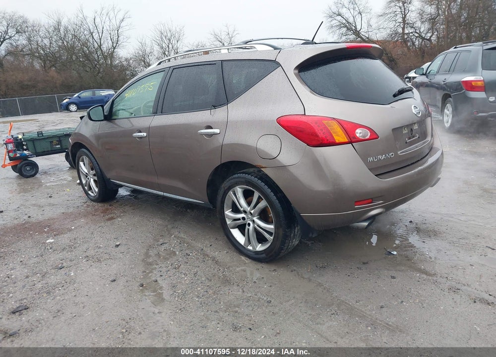 2009 NISSAN MURANO LE VIN: JN8AZ18W89W140742
