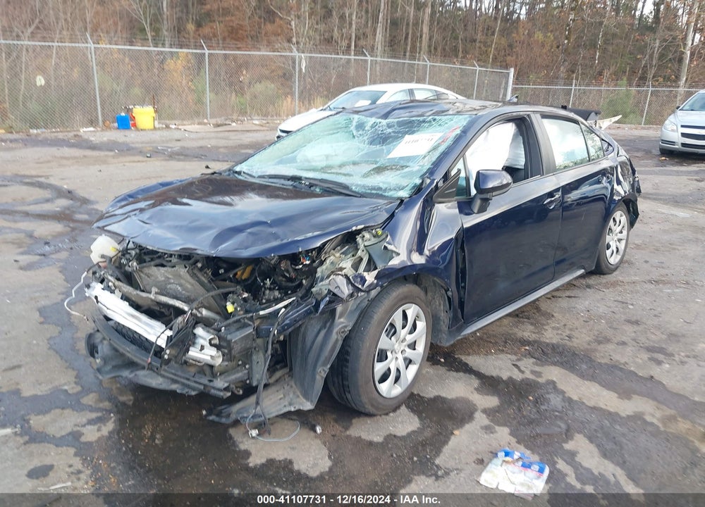 2022 TOYOTA COROLLA LE VIN: 5YFEPMAE9NP315900