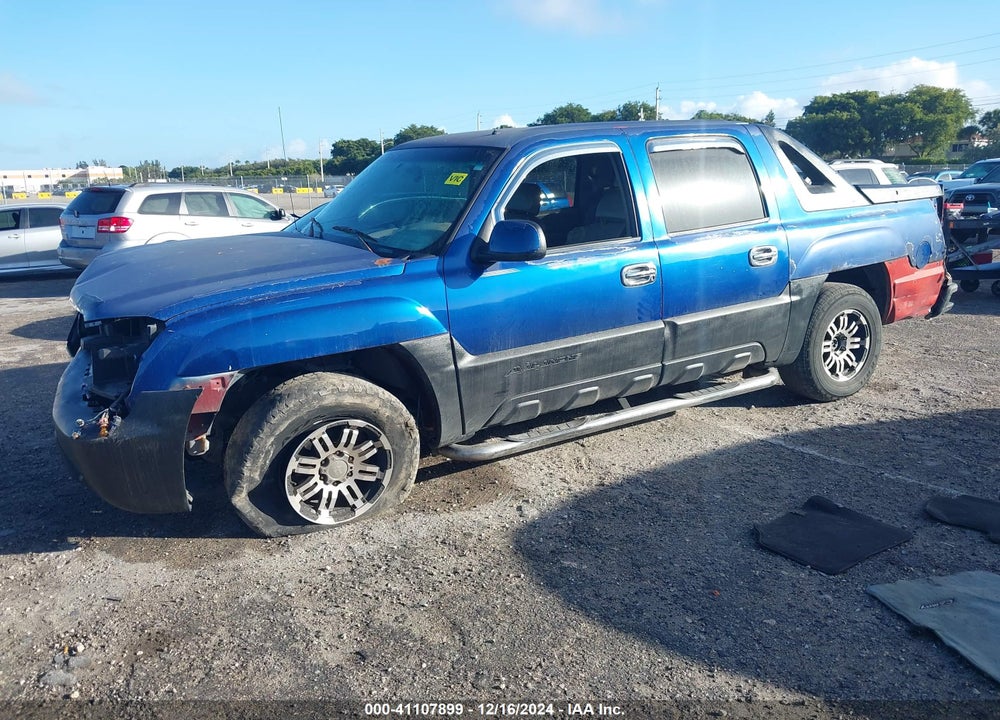 2002 CHEVROLET AVALANCHE 1500 VIN: 3GNEC13T62G139774