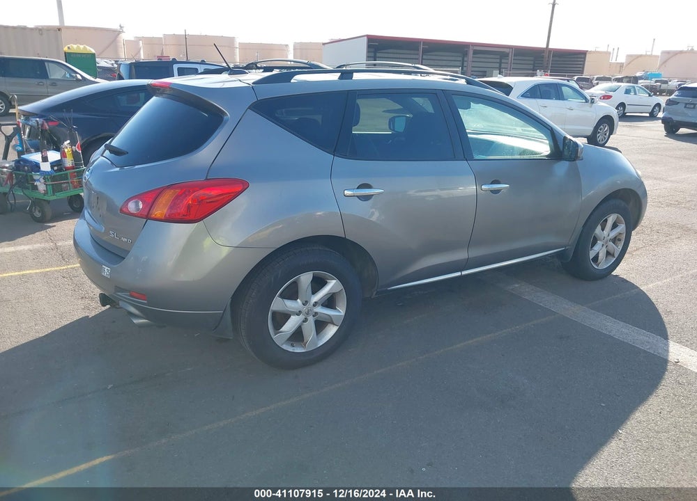 2009 NISSAN MURANO SL VIN: JN8AZ18W89W128381