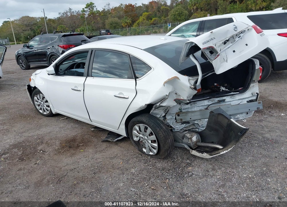 2017 NISSAN SENTRA SV VIN: 3N1AB7AP7HL654918