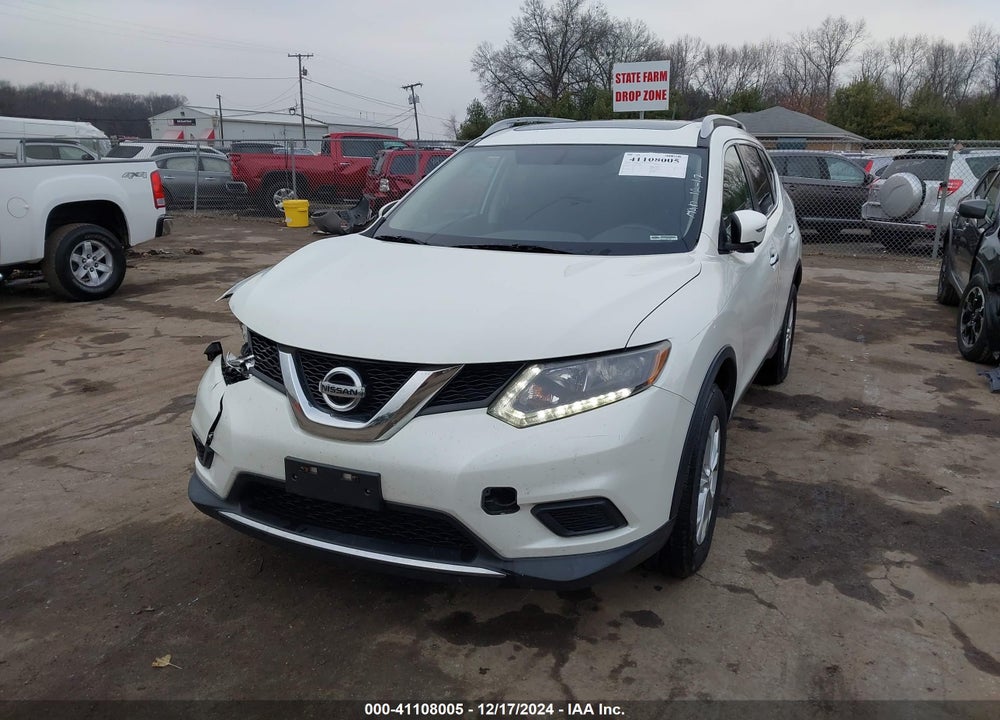 2016 NISSAN ROGUE SV VIN: 5N1AT2MV6GC758801