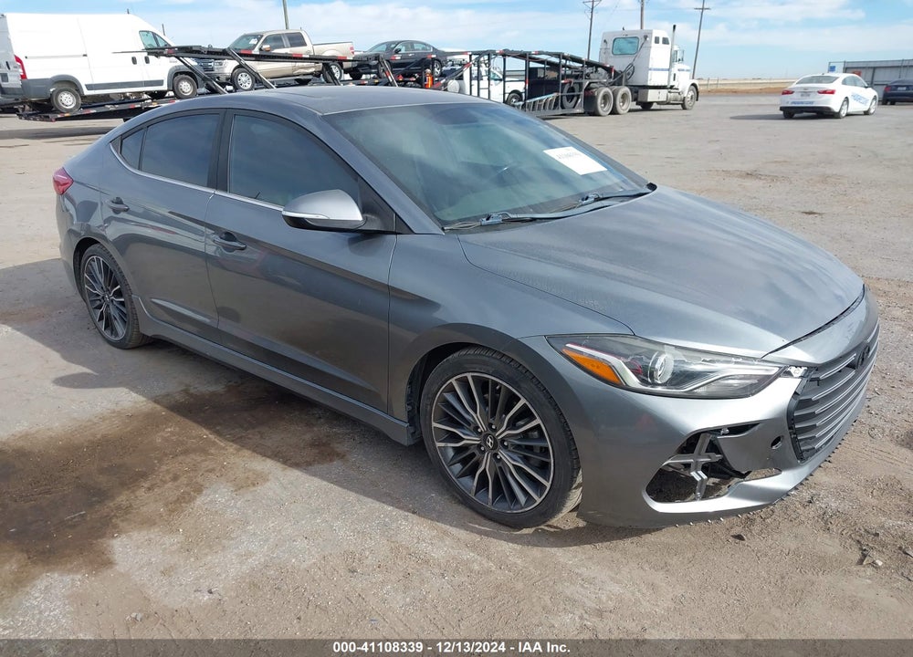 2018 HYUNDAI ELANTRA SPORT VIN: KMHD04LB0JU680526