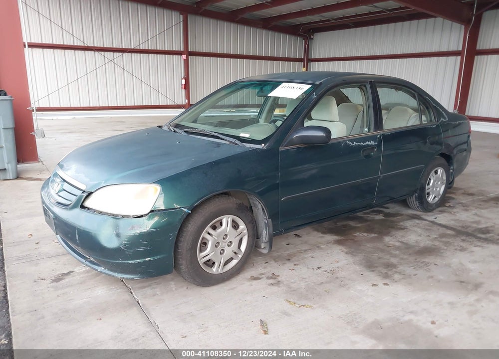 2001 HONDA CIVIC DX VIN: 2HGES16251H610084