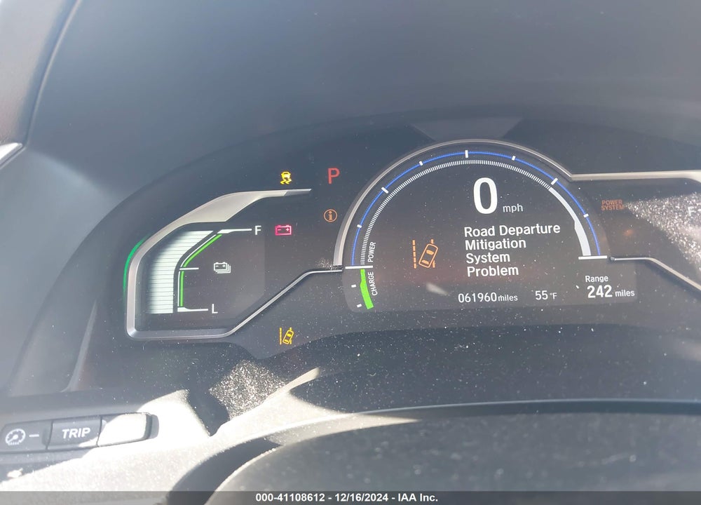 2019 HONDA CLARITY PLUG-IN HYBRID TOURING VIN: JHMZC5F37KC006732