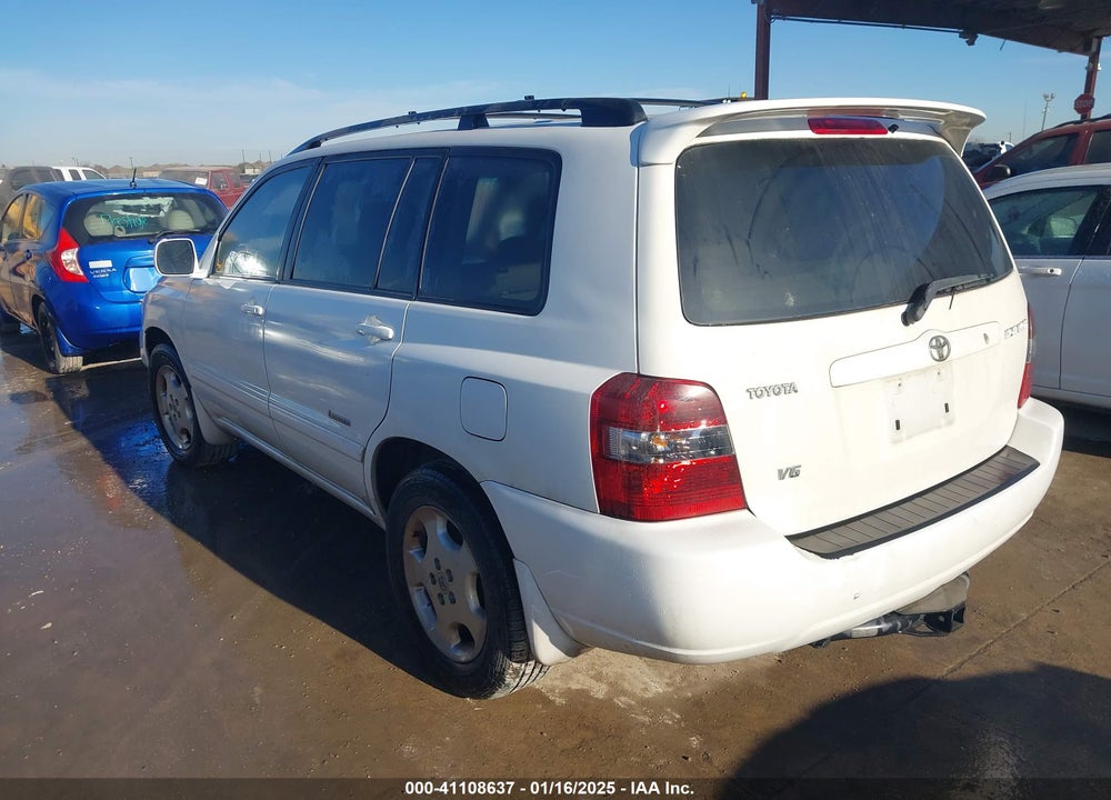 2007 TOYOTA HIGHLANDER LIMITED V6 VIN: JTEDP21A570138350