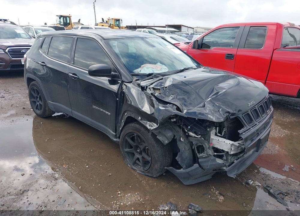 2018 JEEP COMPASS SPORT FWD VIN: 3C4NJCAB7JT335314