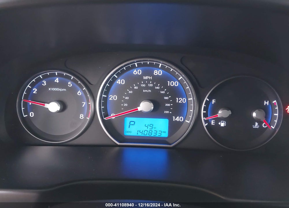 2011 HYUNDAI SANTA FE GLS V6 VIN: 5XYZGDAG8BG015137