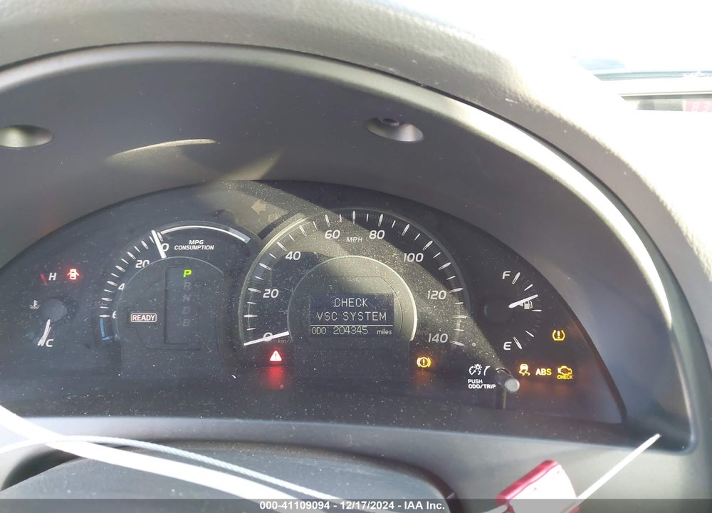 2009 TOYOTA CAMRY HYBRID VIN: 4T1BB46K89U106829