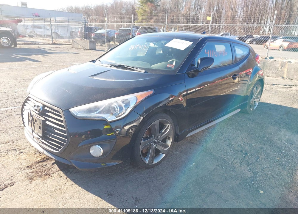2013 HYUNDAI VELOSTER TURBO W/BLUE VIN: KMHTC6AE5DU110277