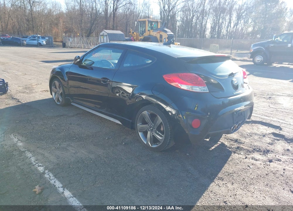 2013 HYUNDAI VELOSTER TURBO W/BLUE VIN: KMHTC6AE5DU110277