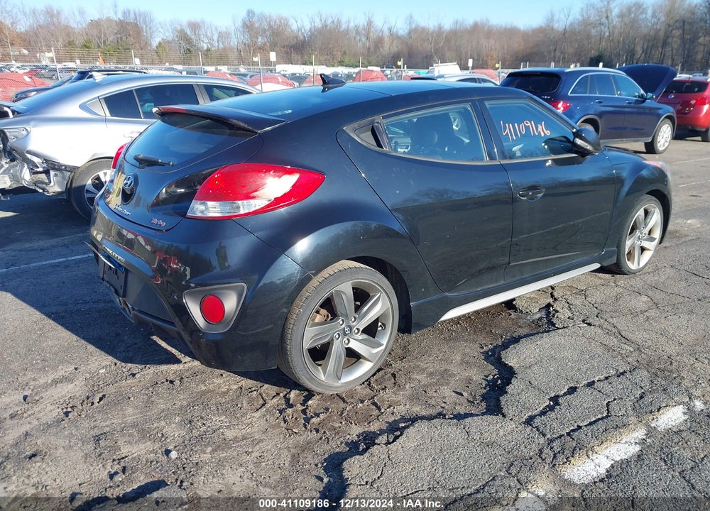 2013 HYUNDAI VELOSTER TURBO W/BLUE VIN: KMHTC6AE5DU110277
