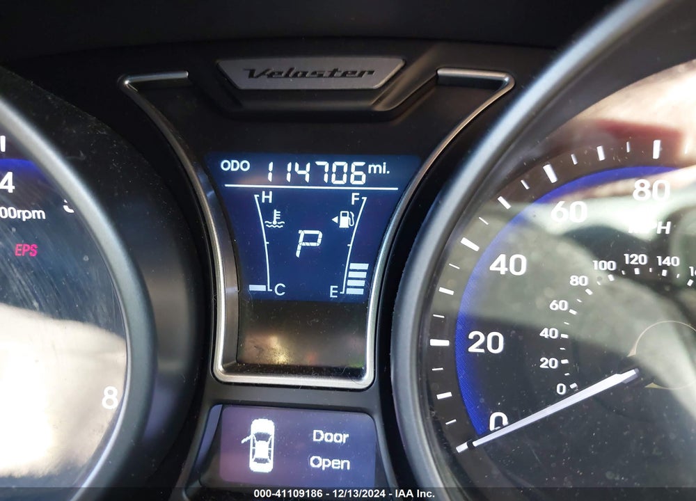 2013 HYUNDAI VELOSTER TURBO W/BLUE VIN: KMHTC6AE5DU110277