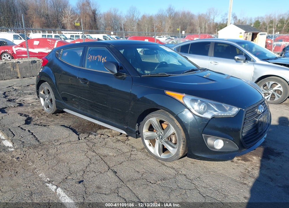2013 HYUNDAI VELOSTER TURBO W/BLUE VIN: KMHTC6AE5DU110277