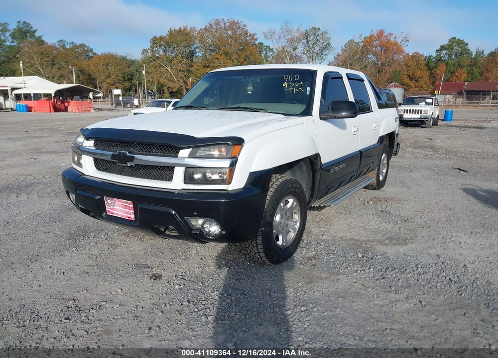 2002 CHEVROLET AVALANCHE 1500 VIN: 3GNEC13T12G155526