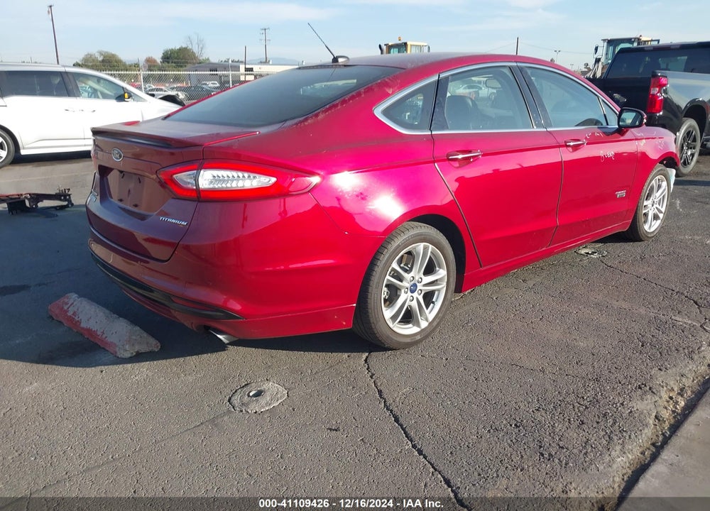 2016 FORD FUSION ENERGI TITANIUM VIN: 3FA6P0SUXGR320707