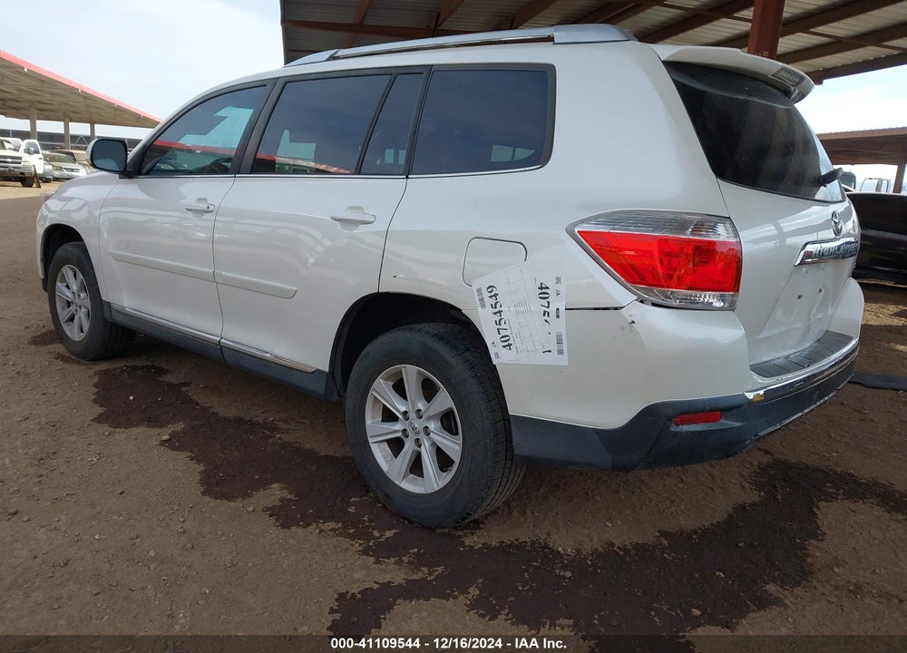 2013 TOYOTA HIGHLANDER VIN: 5TDZA3EH9DS040505