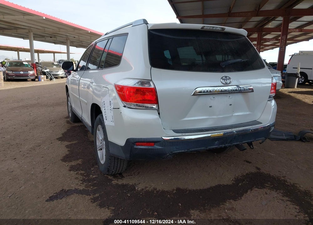 2013 TOYOTA HIGHLANDER VIN: 5TDZA3EH9DS040505