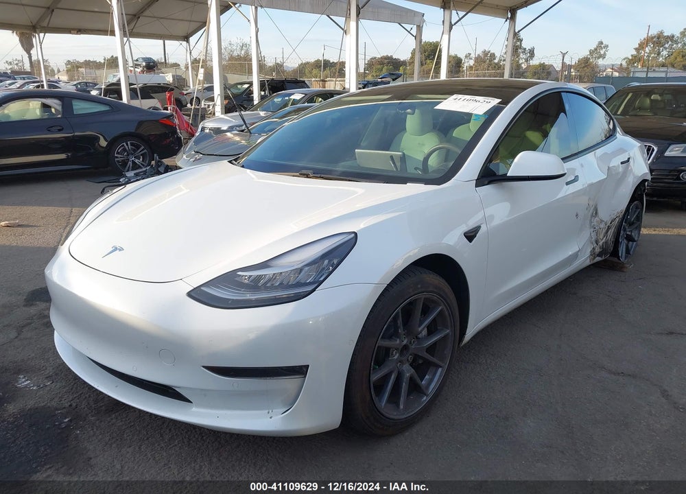 2021 TESLA MODEL 3 STANDARD RANGE PLUS REAR-WHEEL DRIVE VIN: 5YJ3E1EA5MF858898