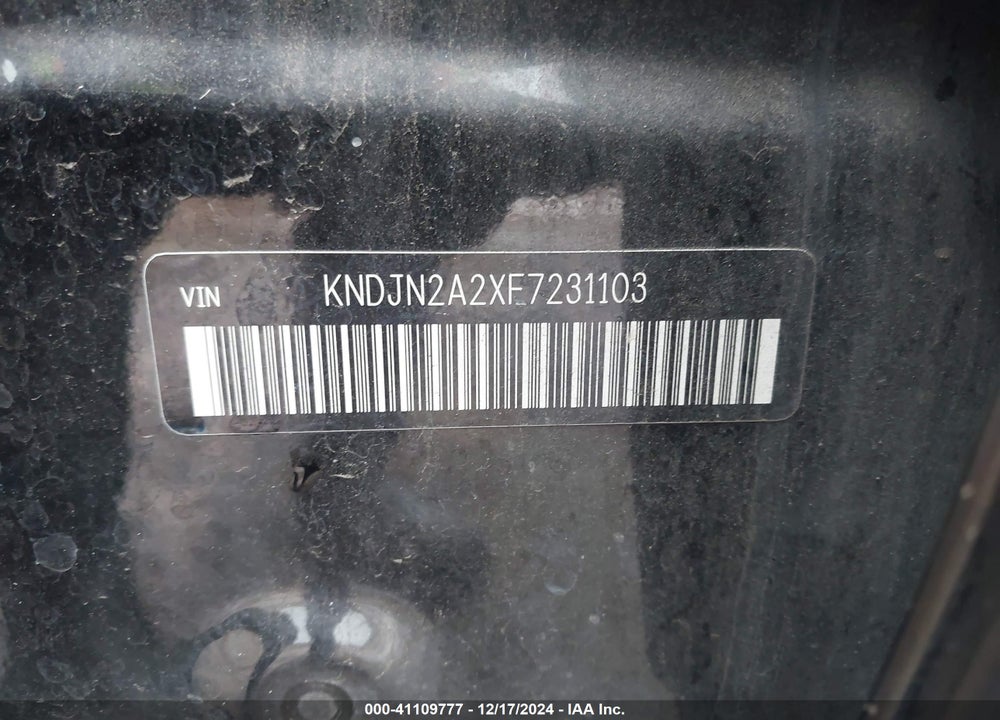 2015 KIA SOUL VIN: KNDJN2A2XF7231103