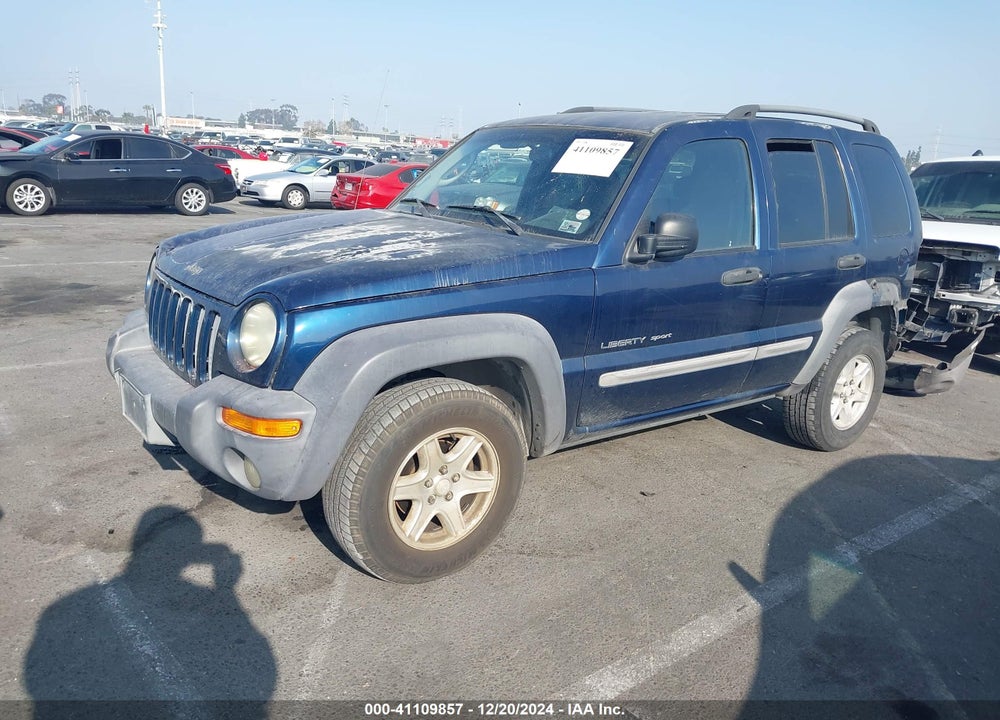 2002 JEEP LIBERTY SPORT VIN: 1J4GK48K52W313447