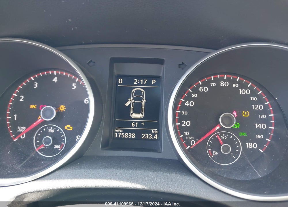 2012 VOLKSWAGEN GTI VIN: WVWHV7AJ4CW267115