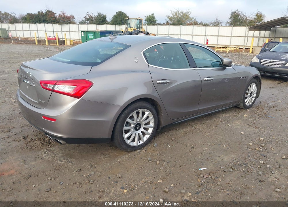 2014 MASERATI GHIBLI VIN: ZAM57XSA9E1082923