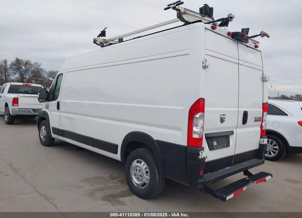 2021 RAM PROMASTER 2500 HIGH ROOF 159 WB VIN: 3C6LRVDG1ME583044