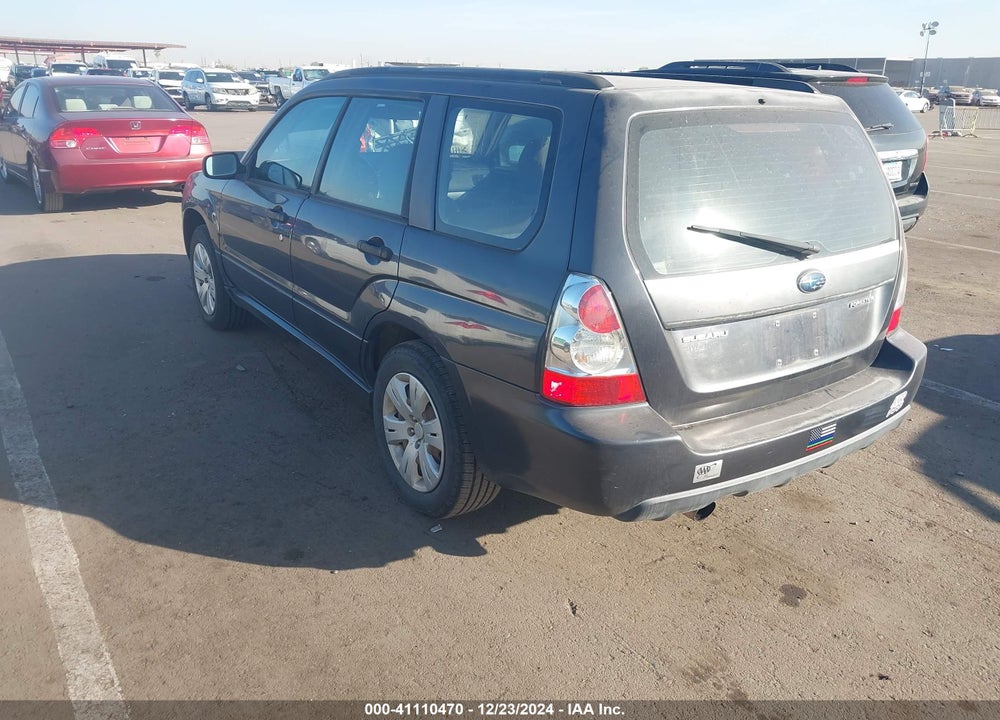 2008 SUBARU FORESTER 2.5X VIN: JF1SG63628G718357