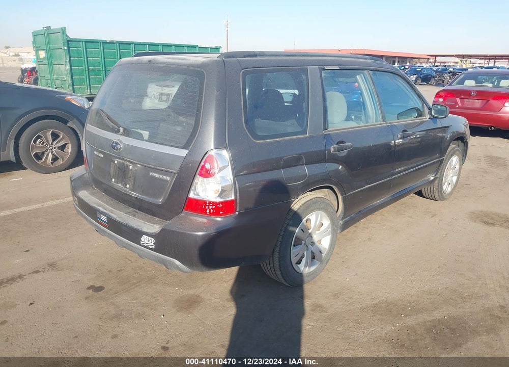 2008 SUBARU FORESTER 2.5X VIN: JF1SG63628G718357