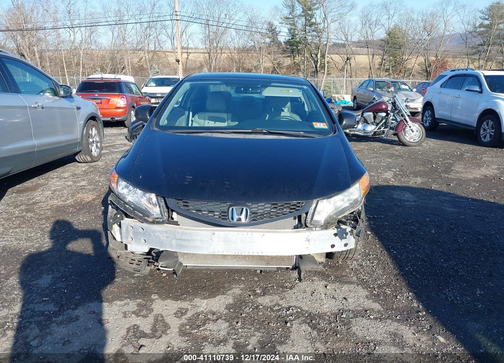 2012 HONDA CIVIC VIN: 2HGFG3B5XCH554941