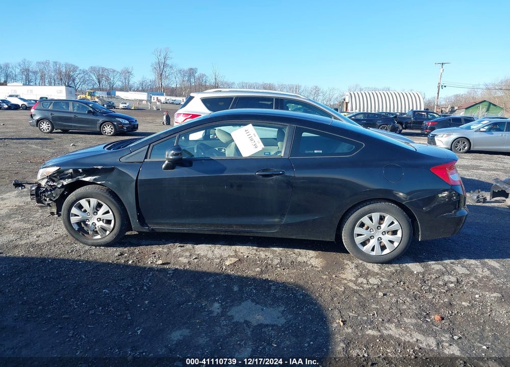 2012 HONDA CIVIC VIN: 2HGFG3B5XCH554941